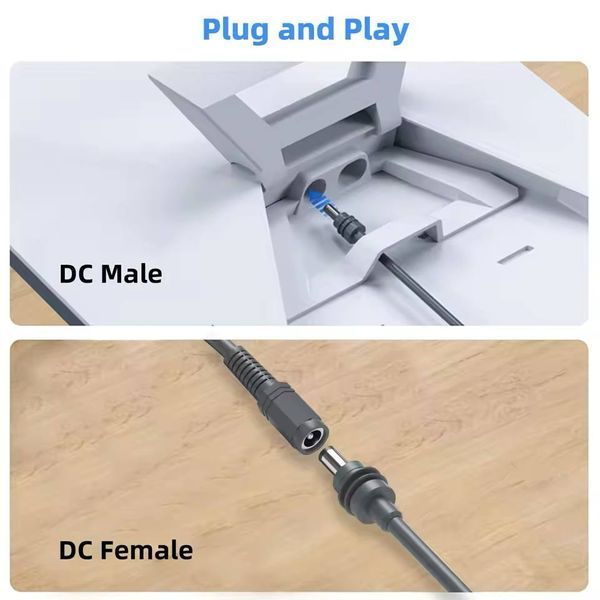 Подовжувач живлення для Starlink Mini DC Male to Female 1м extension-cable-1m фото